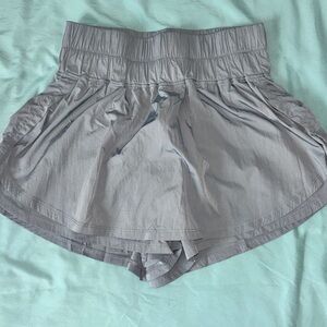 Women's Gray High-Waisted Skort